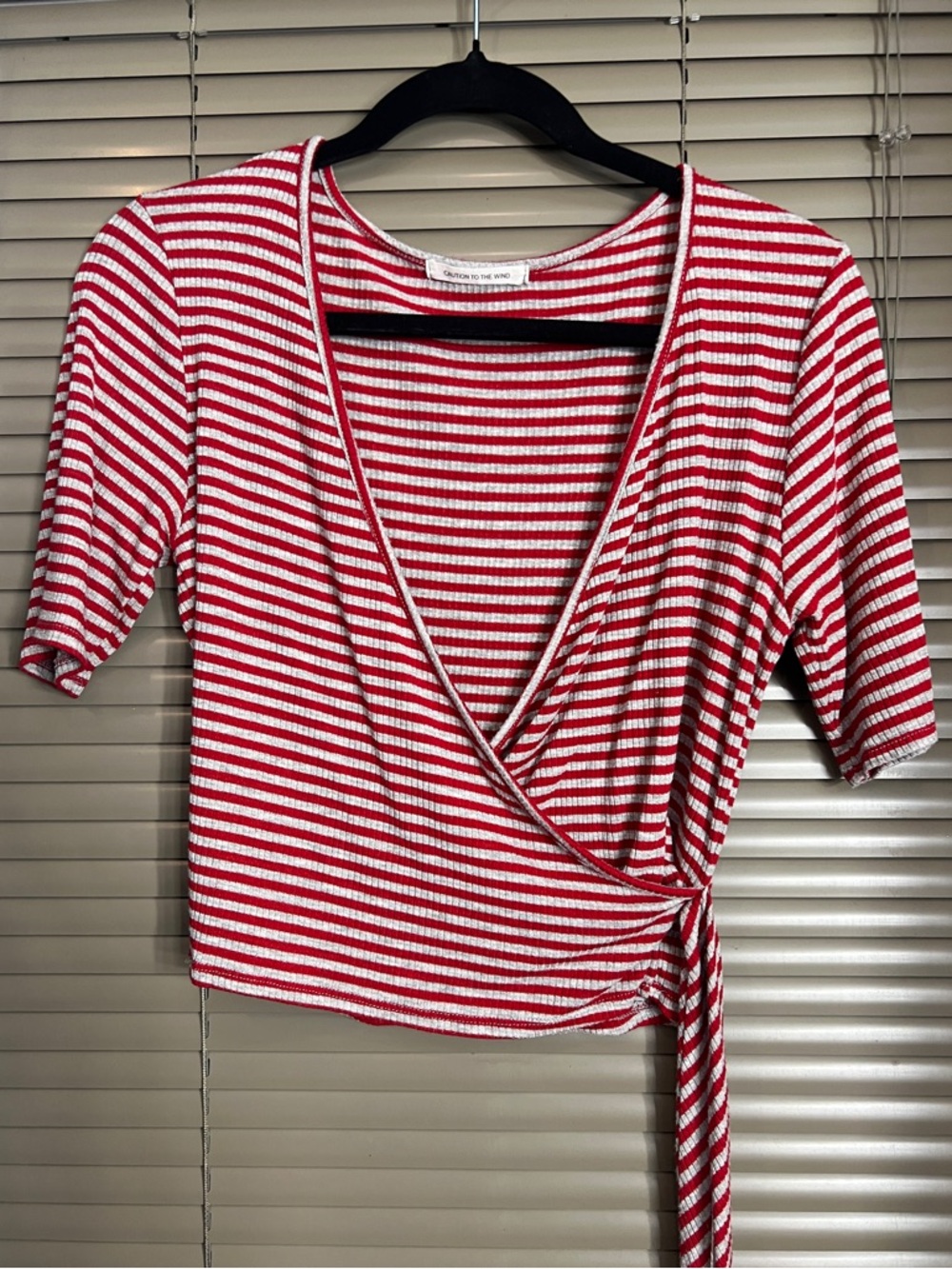 Caution to the wind stripped top Large